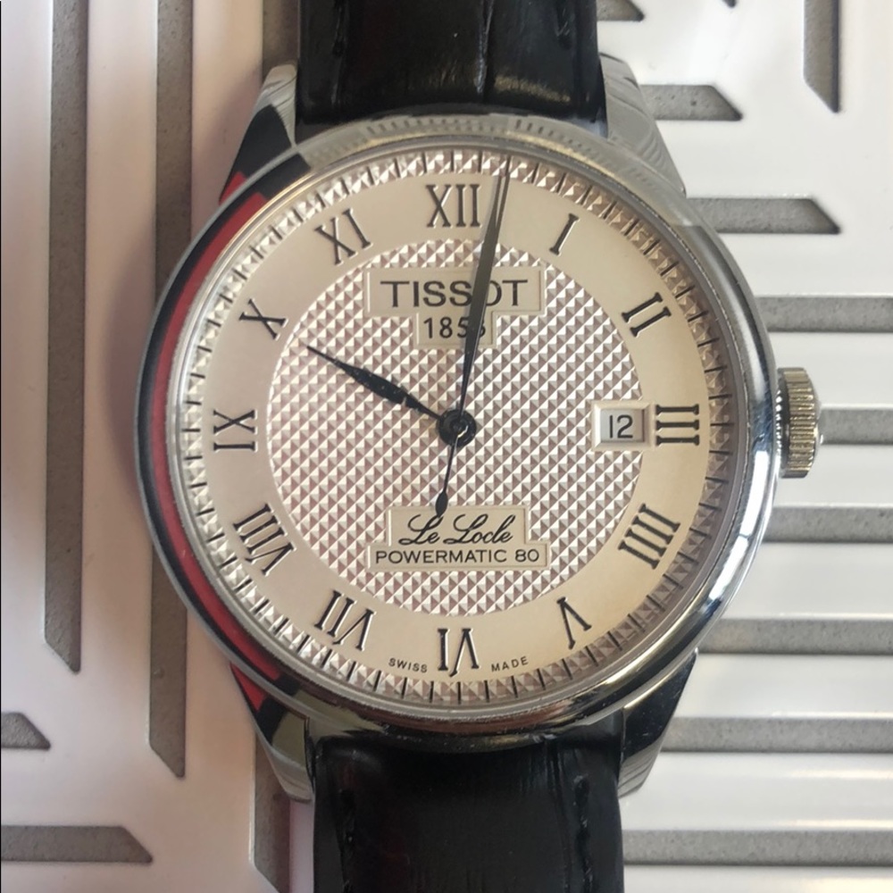 TISSOT La Locle Powermatic 80 black mens watch New